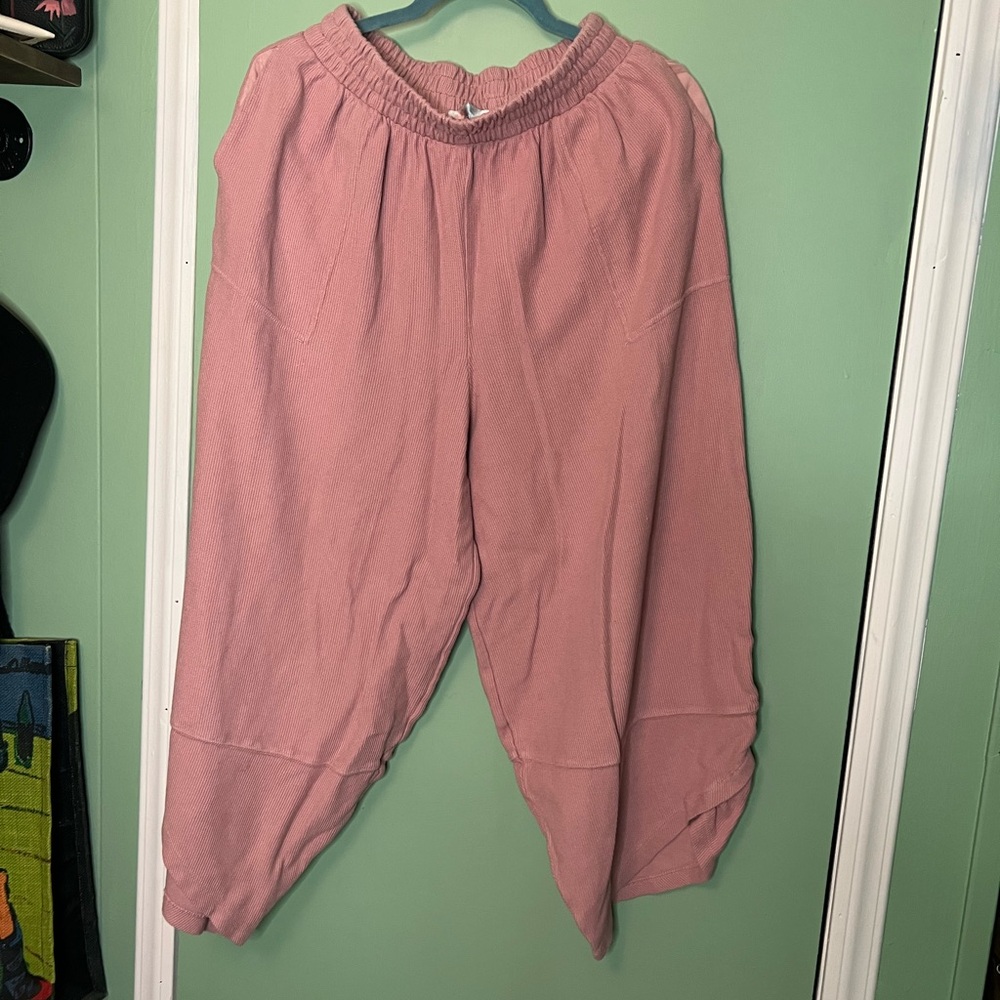 Free People Pink Beach Pants